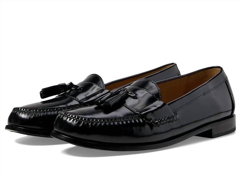 NEW COLE HAAN men's pinch tassel loafer in black